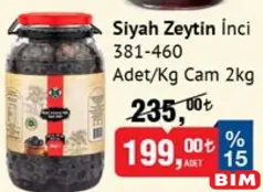 İNCİ SİYAH ZEYTİN 2 KG İNCİ SİYAH ZEYTİN 2 KG